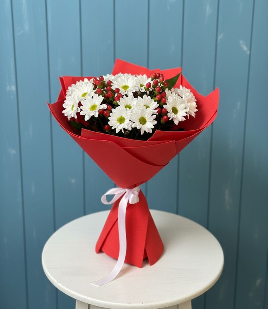 Букет цветов из: Хризантемы в Нижнем Баскунчаке