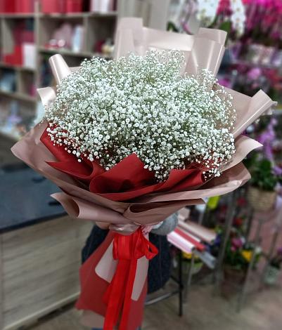Букет цветов из: Гипсофила в Нижнем Баскунчаке