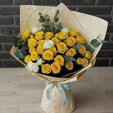 Букет цветов из:  Розы #REPLACE_PRED# Нижнем Баскунчаке