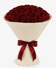 Букет 101 Бордовая роза Блэк Бакарра в Нижнем Баскунчаке