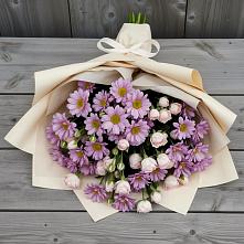 Букет цветов из:  Розы и Хризантемы в Нижнем Баскунчаке