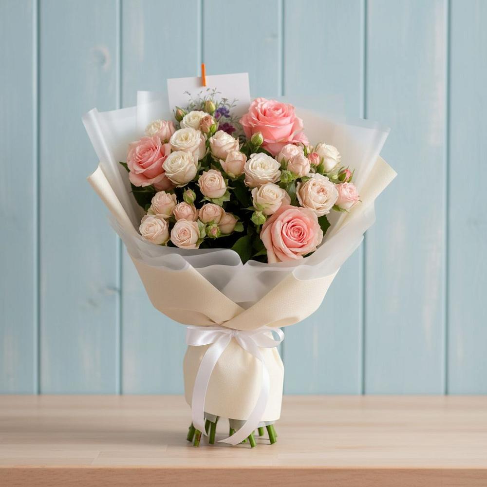 Букет цветов из: Розы в Нижнем Баскунчаке