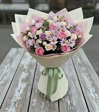 Букет цветов из:  Розы и Хризантемы в Нижнем Баскунчаке
