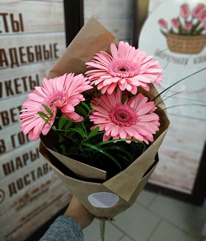 Букет цветов из: Герберы в Нижнем Баскунчаке