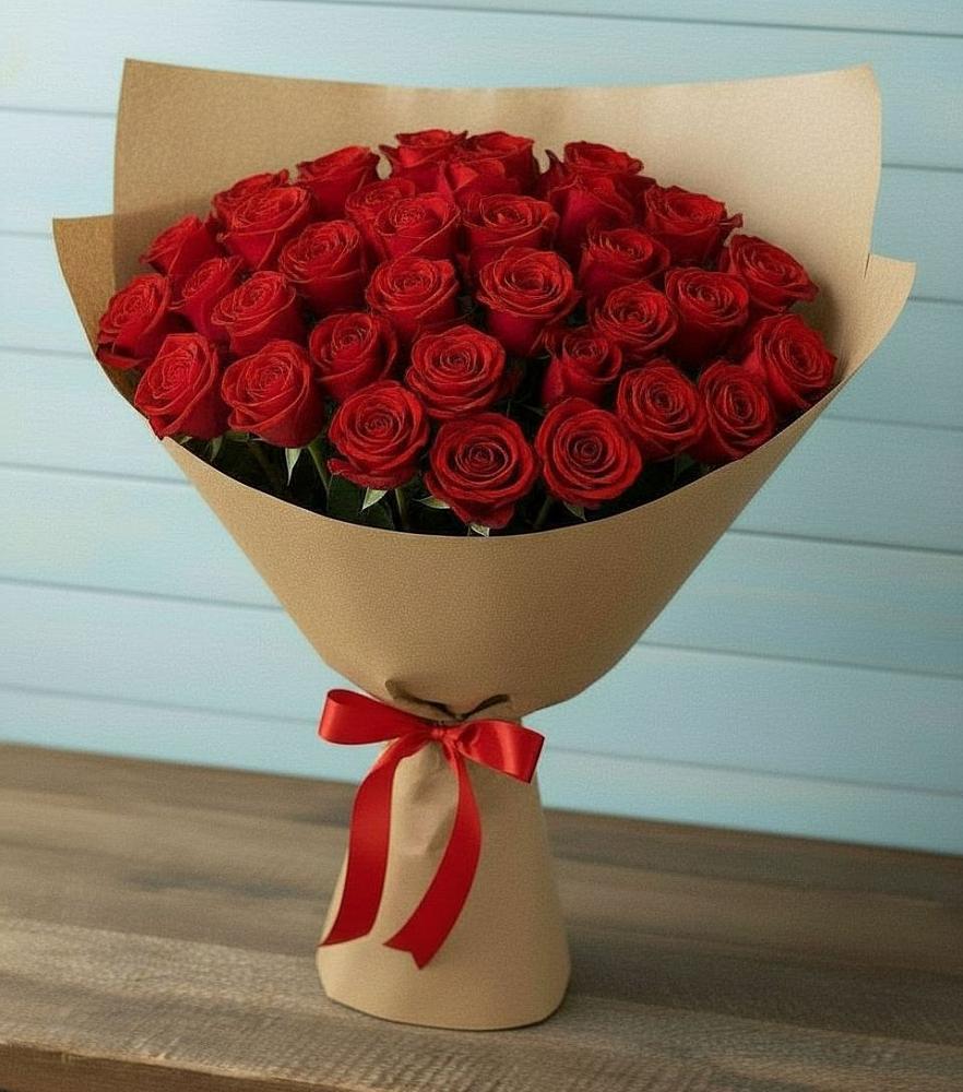 Букет Красные розы Милано в Нижнем Баскунчаке
