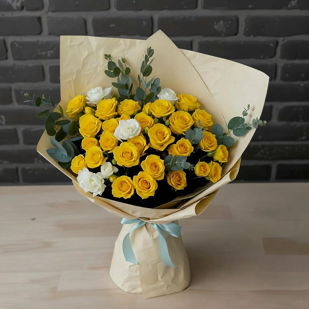 Букет цветов из: Розы в Нижнем Баскунчаке