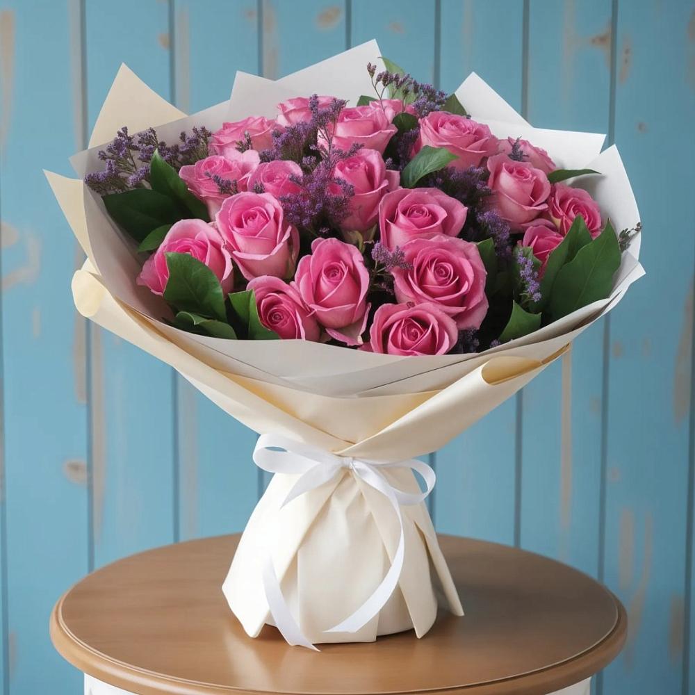 Букет цветов из: Розы в Нижнем Баскунчаке