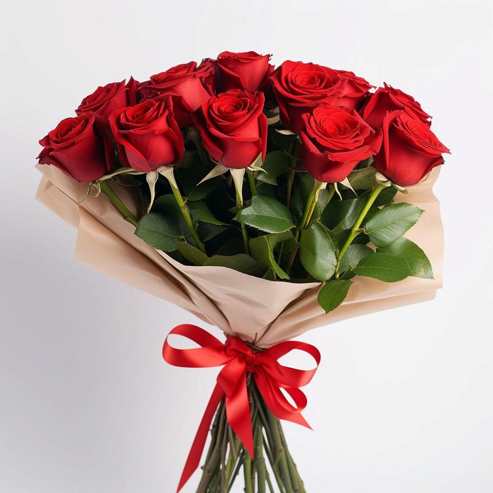Букет 11 Красных роз Эдлесс Лав в Нижнем Баскунчаке