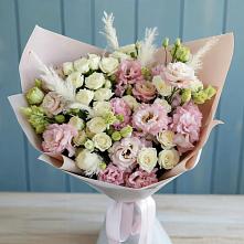 Букет цветов из:  Альстромерии и Розы в Нижнем Баскунчаке